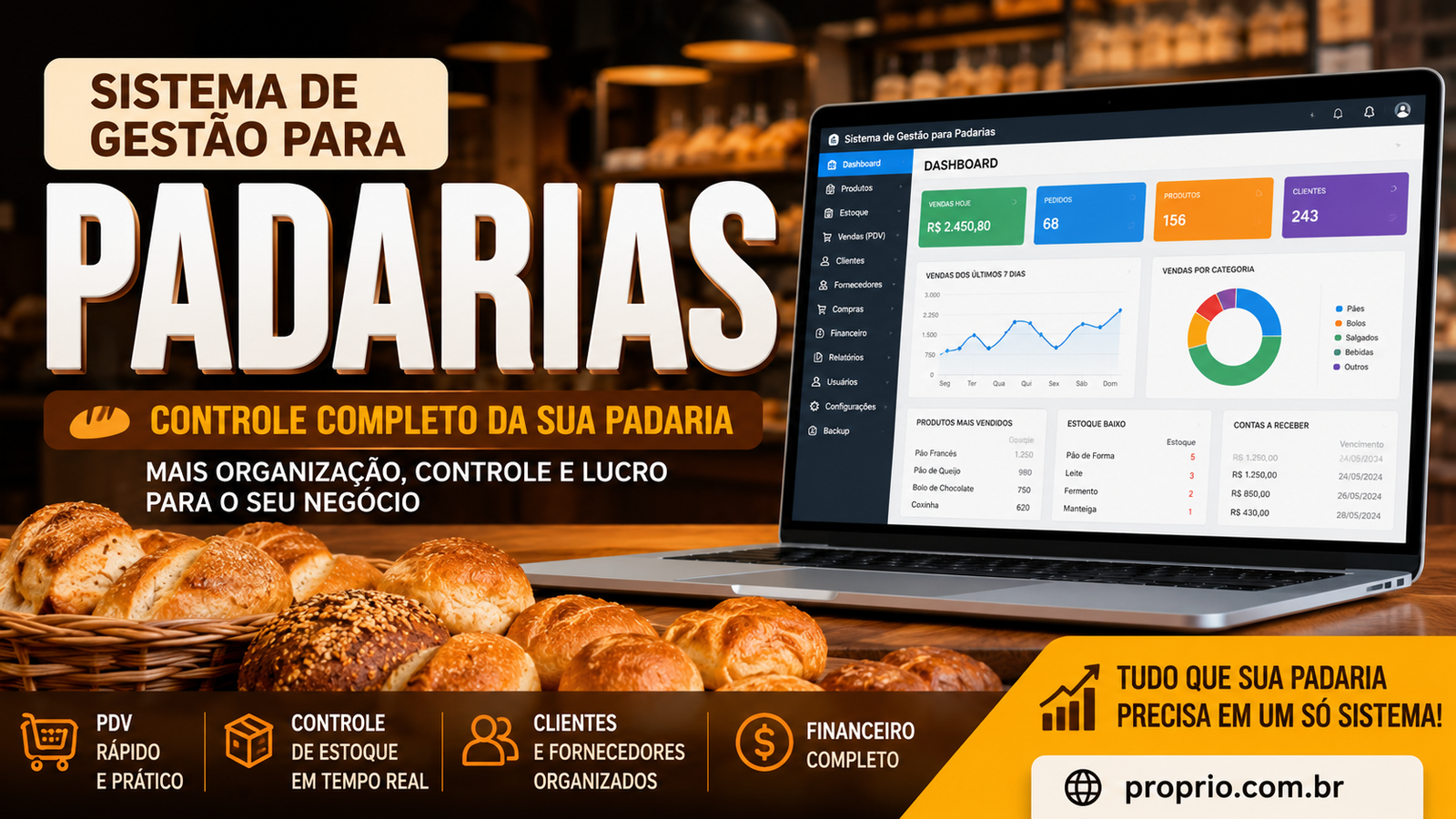 Sistema de Gestão Padaria Artesanal