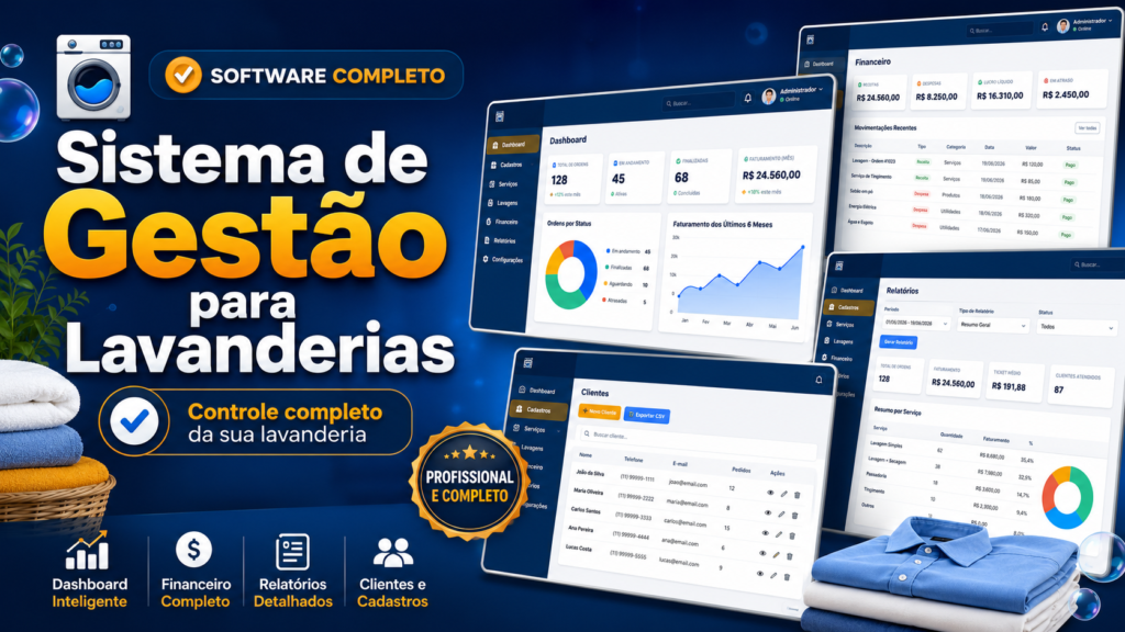 Sistema de Gestão Lavanderia 1 sistema de gestao para lavanderias