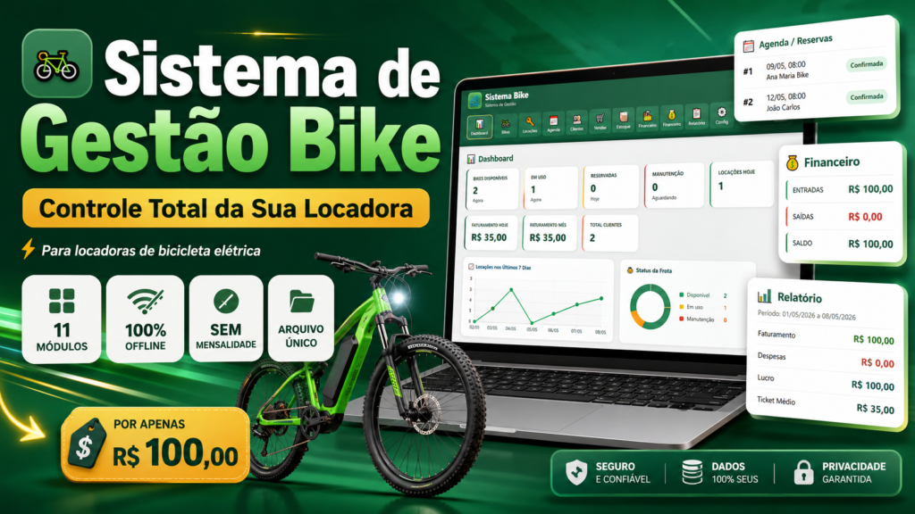 Sistema de Gestão Bike 6 Capa Sistema de Gestão Bike