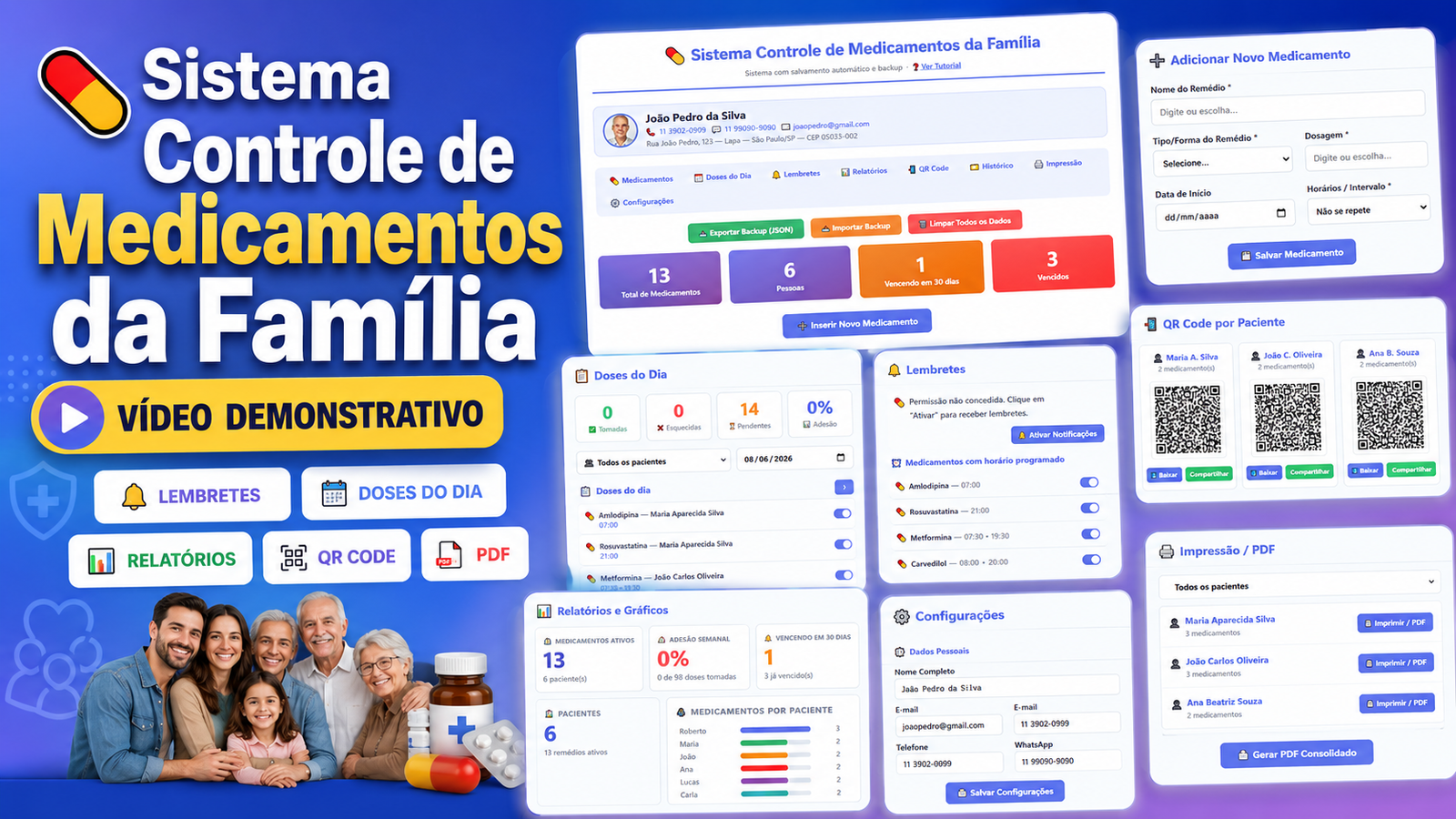Sistema Controle de Medicamentos da Família Sistema Controle de Medicamentos da Família