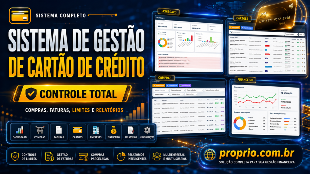 Sistema de Gestão de Cartão de Crédito 1 sistema de gestao de cartao de credito
