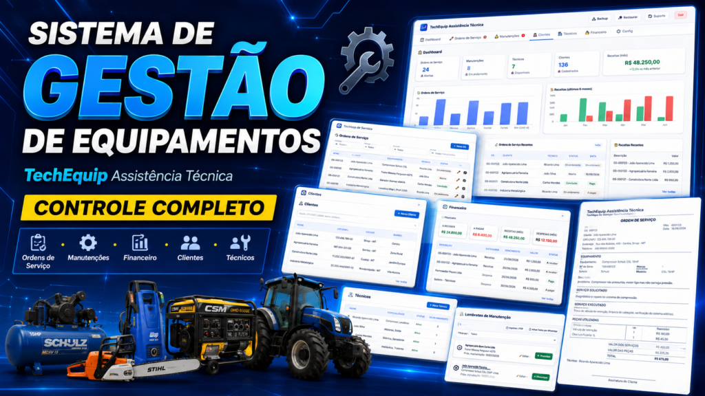 sistema de gestao de equipamentos